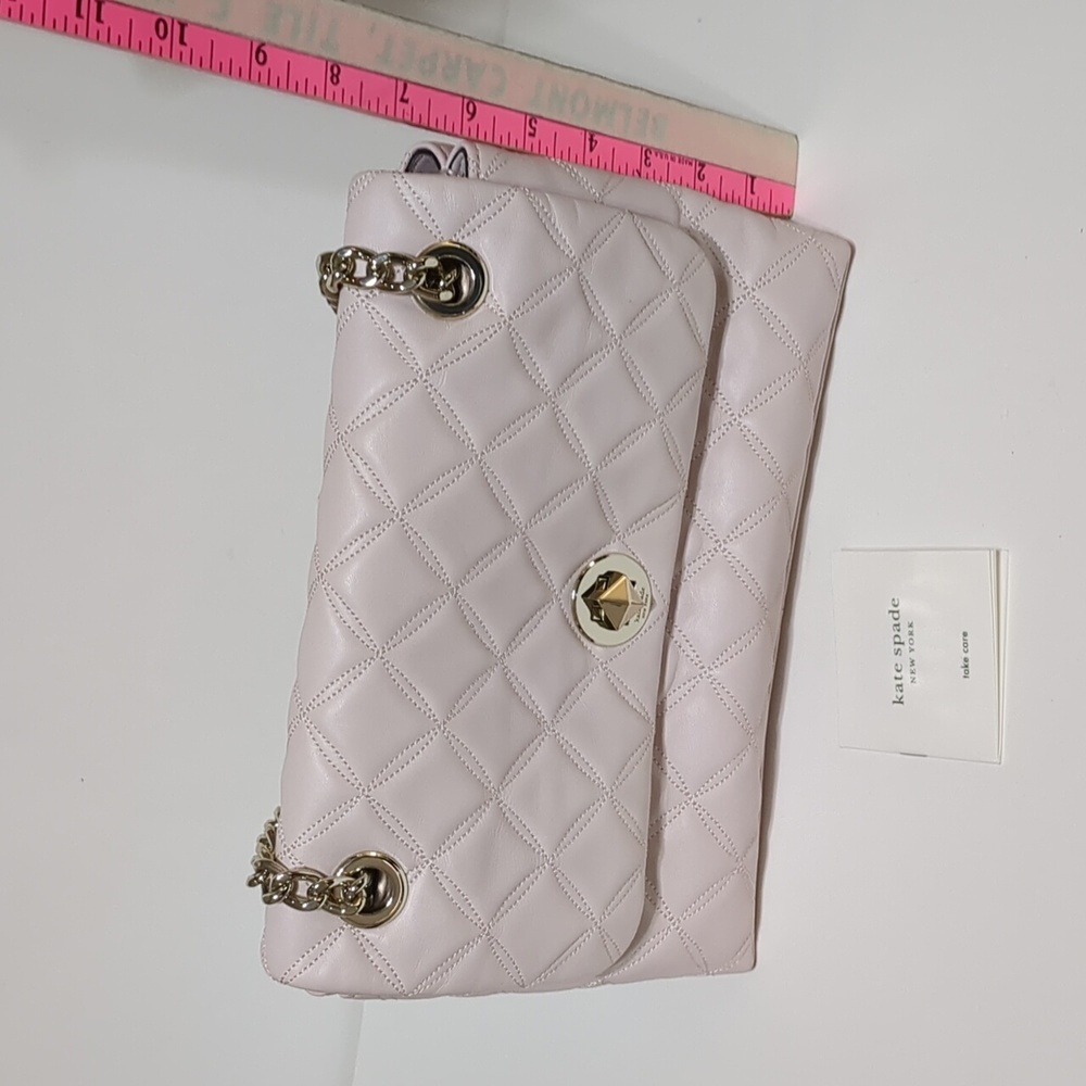 Kate Spade Natalia quilted leather small flap chain cross body WKRU7074 - Picture 11 of 13